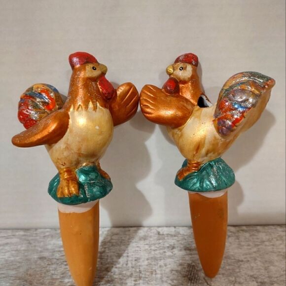 Plant Waterers Rooster Set of 2 - Picture 1 of 5